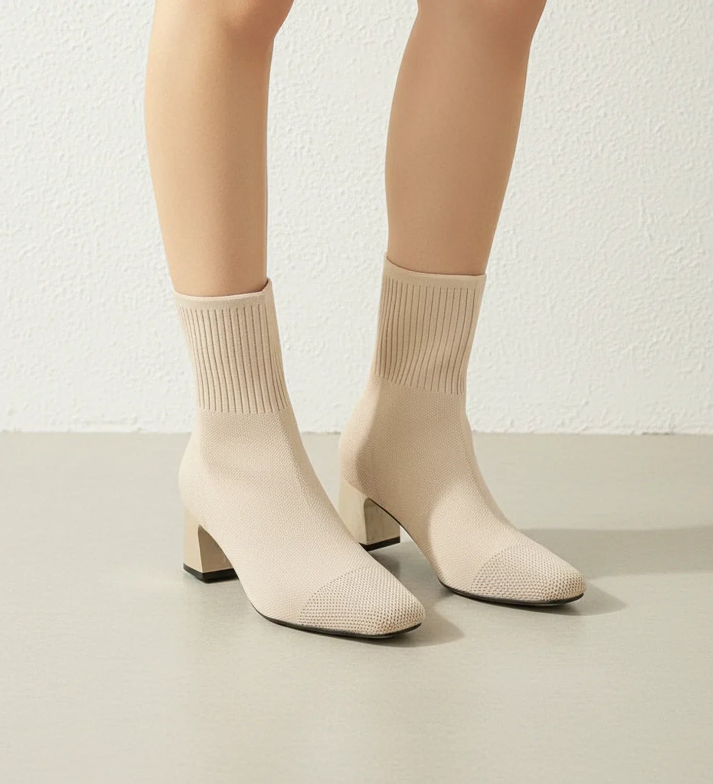 Luvrefashion | Heeled Ankle Boots for in Black - back view