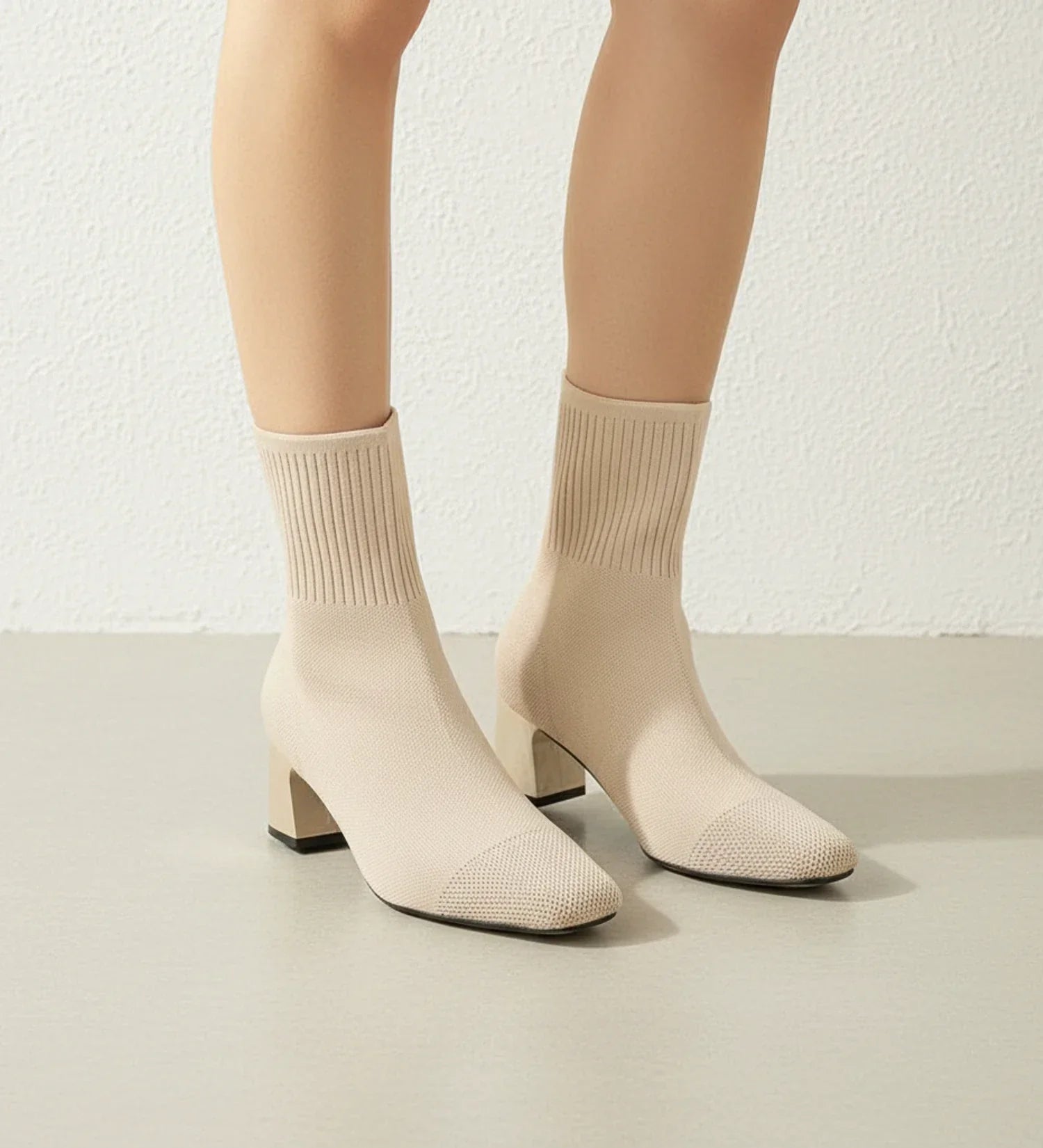 Luvrefashion | Heeled Ankle Boots for in Black - back view