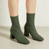Botines de tacón para mujer - Verde