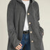 Chaqueta con capucha de longitud media para mujer - Gris