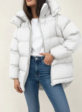 Abrigo acolchado amplio de invierno para mujer