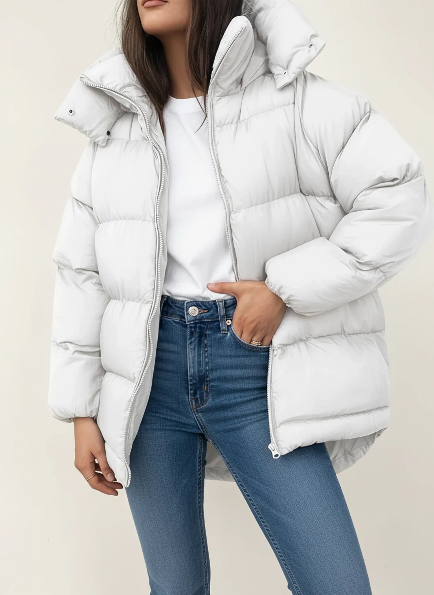 Luvrefashion | Roomy Winter Puffer Coat in Black - image 10