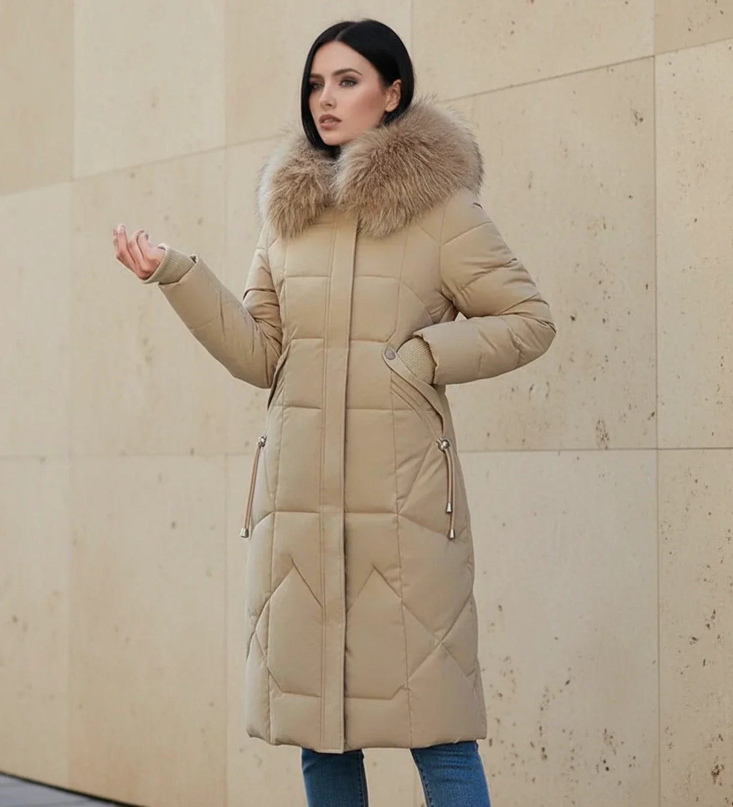Luvrefashion | Quilted Hooded Jacket in White - image 16