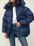 Abrigo acolchado amplio de invierno para mujer