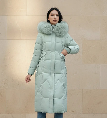 Luvrefashion | Quilted Hooded Jacket in White - image 9