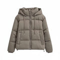 Chaqueta acolchada de invierno con capucha para mujer