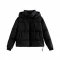 Chaqueta acolchada de invierno con capucha para mujer