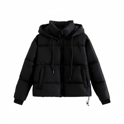 Luvrefashion | Winter Puffer Jacket with Hood in Khaki - image 6