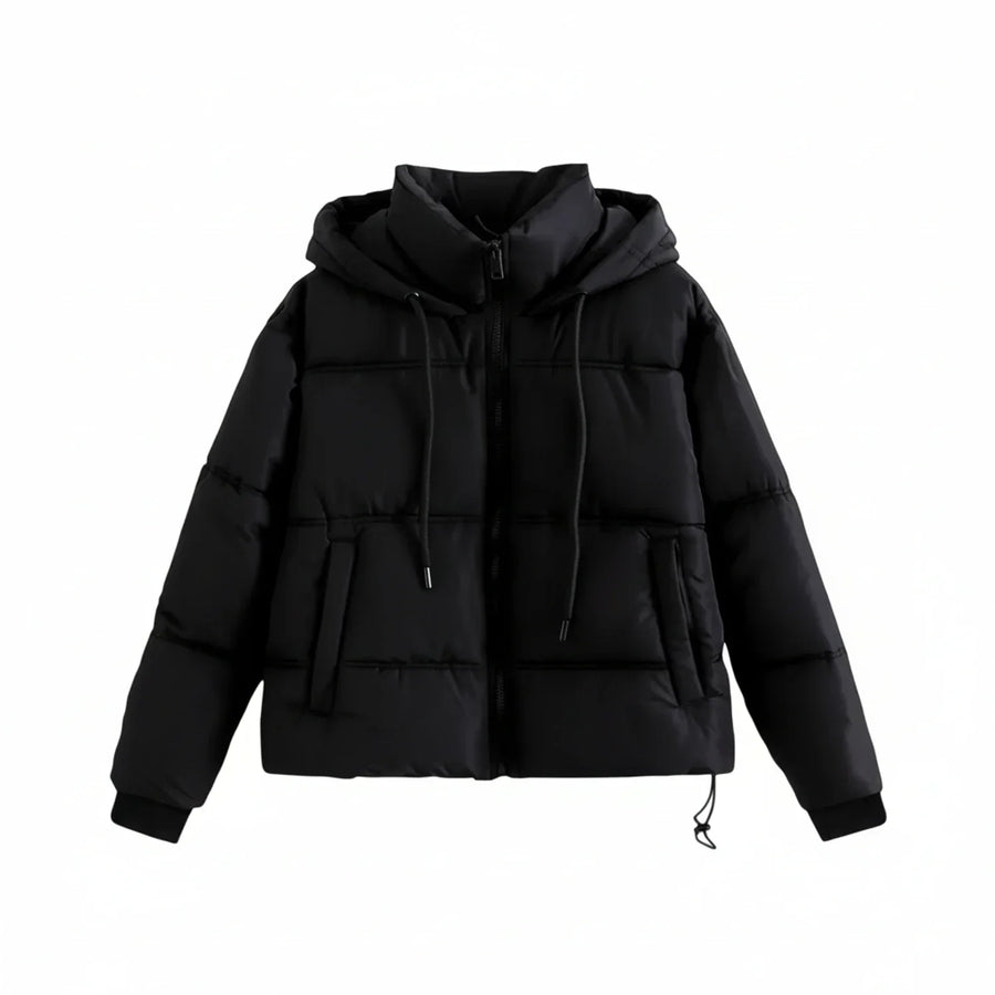Luvrefashion | Winter Puffer Jacket with Hood in Khaki - image 6