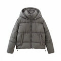 Chaqueta acolchada de invierno con capucha para mujer