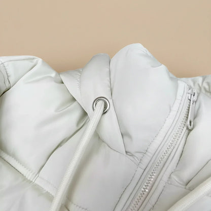 Luvrefashion | Winter Puffer Jacket with Hood in Khaki - image 7