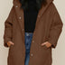 Abrigo de invierno extragrande para mujer - Brown