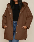 Abrigo de invierno extragrande para mujer