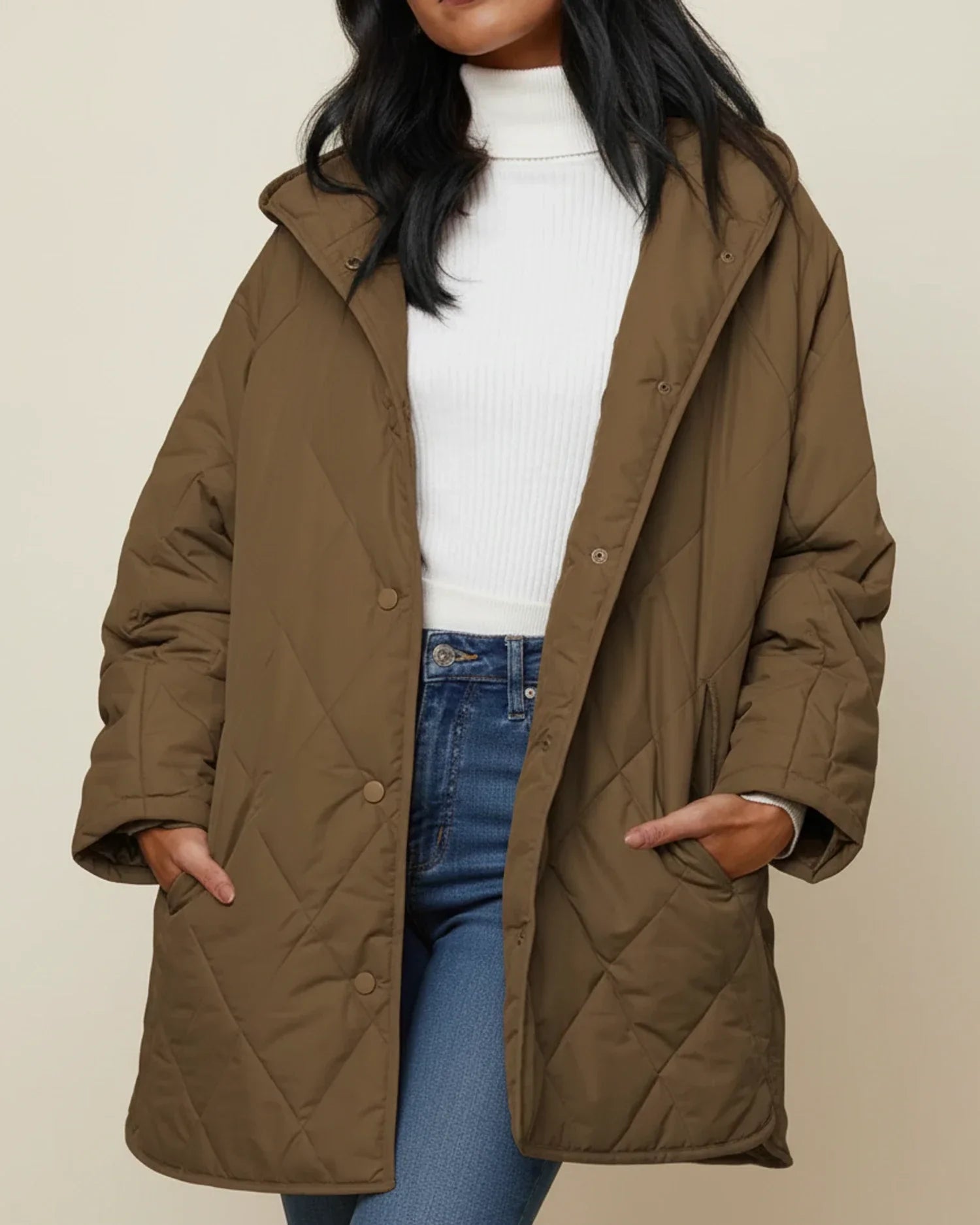 Luvrefashion | Extra Large Winter Coat in Light Green - image 6