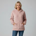 Sudadera con capucha para mujer - Rosa