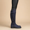 Botas de montar altas de cuero para mujer