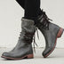 Botines con cordones para mujer - Gris