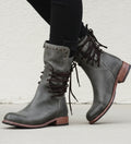 Botines con cordones para mujer
