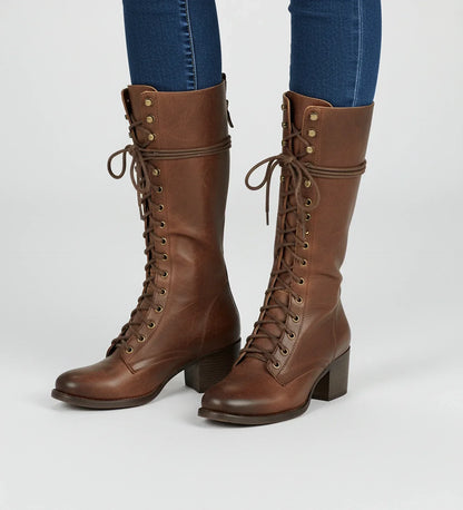Luvrefashion | Block Heel Combat Boots for in Grey - image 6