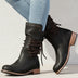 Botines con cordones para mujer - Negro