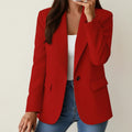 Blazer de un solo botón para mujer