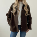 Chaqueta camisera de mujer con cuello