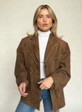 Chaqueta de blazer holgada para mujer