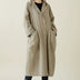 Gabardina impermeable con capucha para mujer - Beis