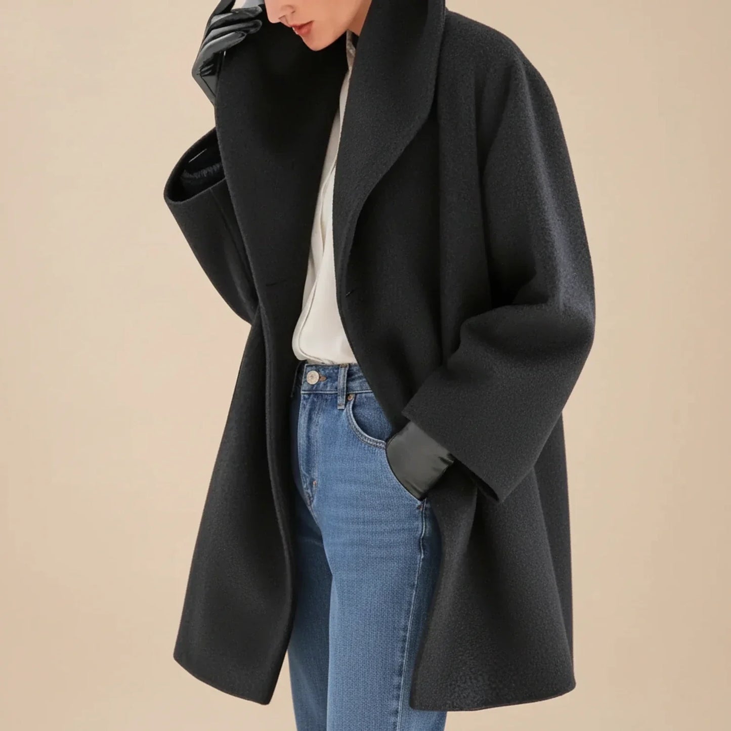 Luvrefashion | Mid Length Winter Coat for in Brown - image 6