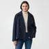 Trenca corta para mujer inspirada en la gabardina - Navy Blue