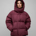Abrigo de invierno con aislamiento para mujer - Dark Red