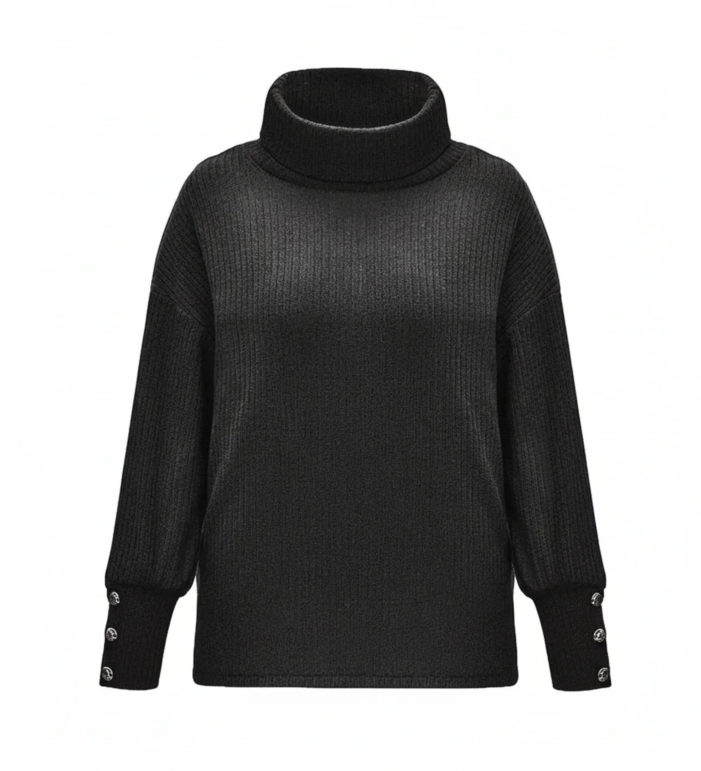 Luvrefashion | Loose Fit Cowl Neck Sweater in White - image 6