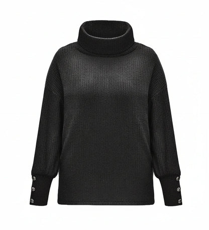 Luvrefashion | Loose Fit Cowl Neck Sweater in White - image 6