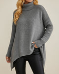 Jersey de cuello alto cómodo para mujer para invierno
