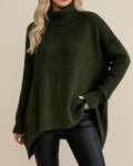 Jersey de cuello alto cómodo para mujer para invierno