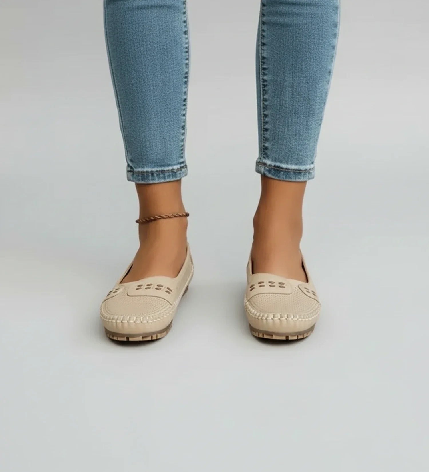 Luvrefashion | Ladies' Breathable Slip On Loafers in Coffee - image 6
