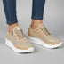 Zapatillas de plataforma para mujer - Albaricoque