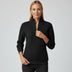 Sudadera de mujer con media cremallera - Negro
