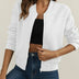Chaqueta bomber acolchada para mujer - Blanco