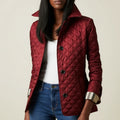 Chaqueta acolchada con cuello para mujer