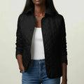 Chaqueta acolchada con cuello para mujer