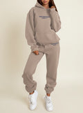 Conjunto de sudadera con capucha y pantalón de chándal para mujer