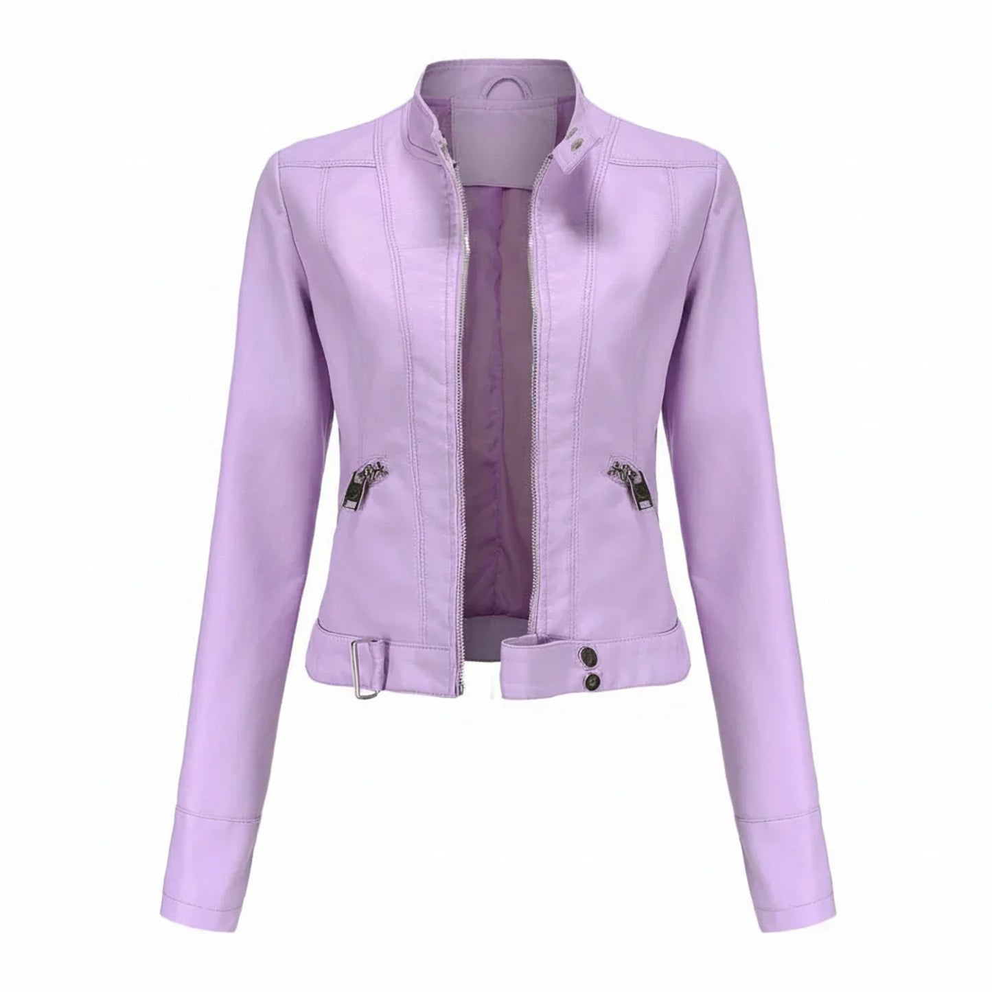 Luvrefashion | Tailored Biker Jacket in Black - detail view