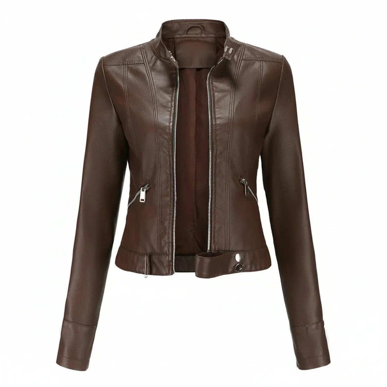 Luvrefashion | Tailored Biker Jacket in Black - back view