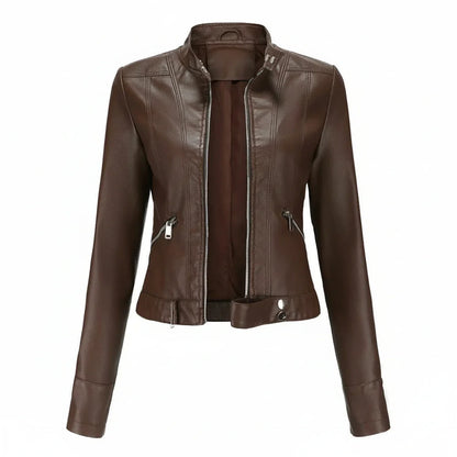 Luvrefashion | Tailored Biker Jacket in Black - back view