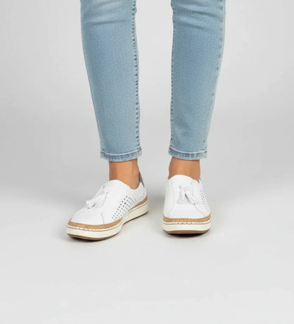 Luvrefashion | Tassel Loafer Sneaker with Perforated Design in Black - image 6