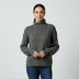 Suéter de cuello alto para mujer - Gris