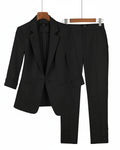 Conjunto de traje sastre de dos piezas para mujer