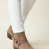 Botines de mujer estilo Oeste en gamuza - Marrón