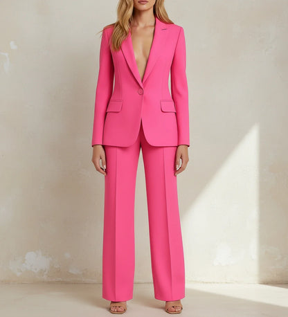 Luvrefashion | Elegant Tailored Long Blazer Suit Ensemble in White - image 14